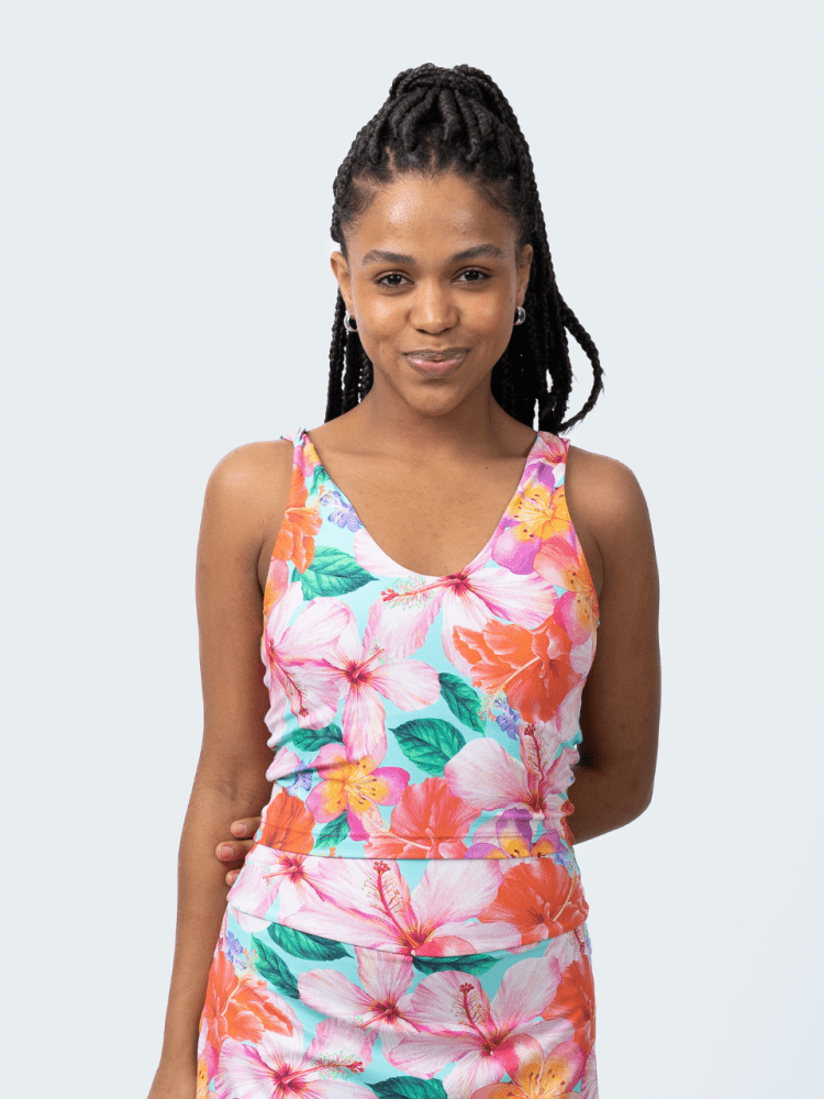 Crop Top APRIL - HIBISCUS - lilikoiwear.com