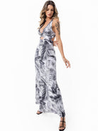 Floripa Dress - WHITE PALMS - lilikoiwear.com