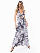 Floripa Dress - WHITE PALMS - lilikoiwear.com