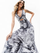 Floripa Dress - WHITE PALMS - lilikoiwear.com