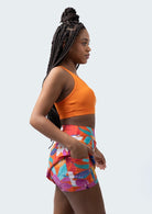 Fluity Fabric Nicole Skort - PLUMERIA - lilikoiwear.com