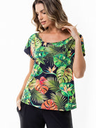 Fluity Fabric Off-Shoulder Blouse - PARADISE FOUND - lilikoiwear.com