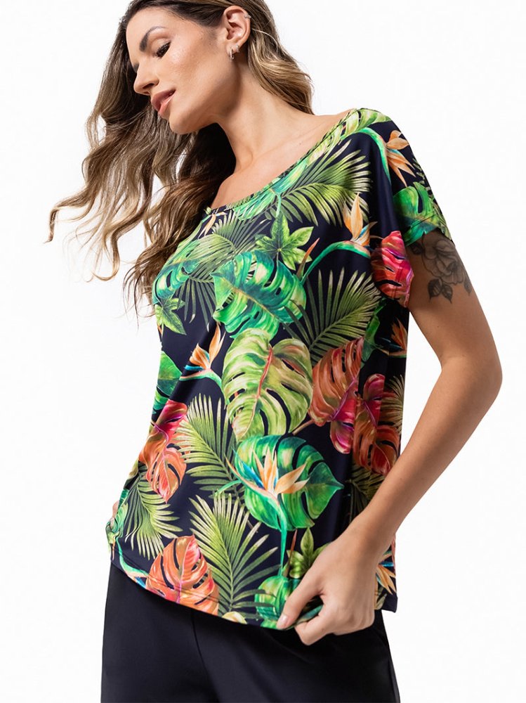 Fluity Fabric Off-Shoulder Blouse - PARADISE FOUND - lilikoiwear.com