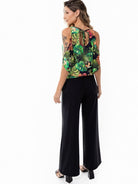 Fluity Fabric Open-Shoulder Blouse - PARADISE FOUND - lilikoiwear.com