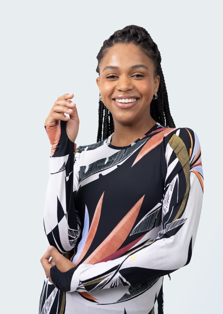Fluity Fabric Rash Guard - PARADISE DECO - lilikoiwear.com
