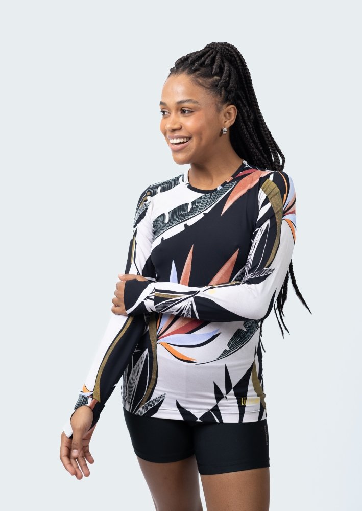 Fluity Fabric Rash Guard - PARADISE DECO - lilikoiwear.com