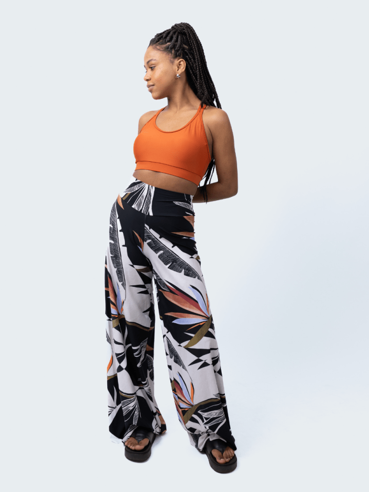 Fluity Luxe Palazzo Pants - PARADISE DECO - lilikoiwear.com