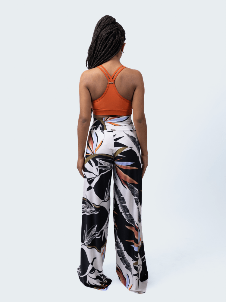 Fluity Luxe Palazzo Pants - PARADISE DECO - lilikoiwear.com