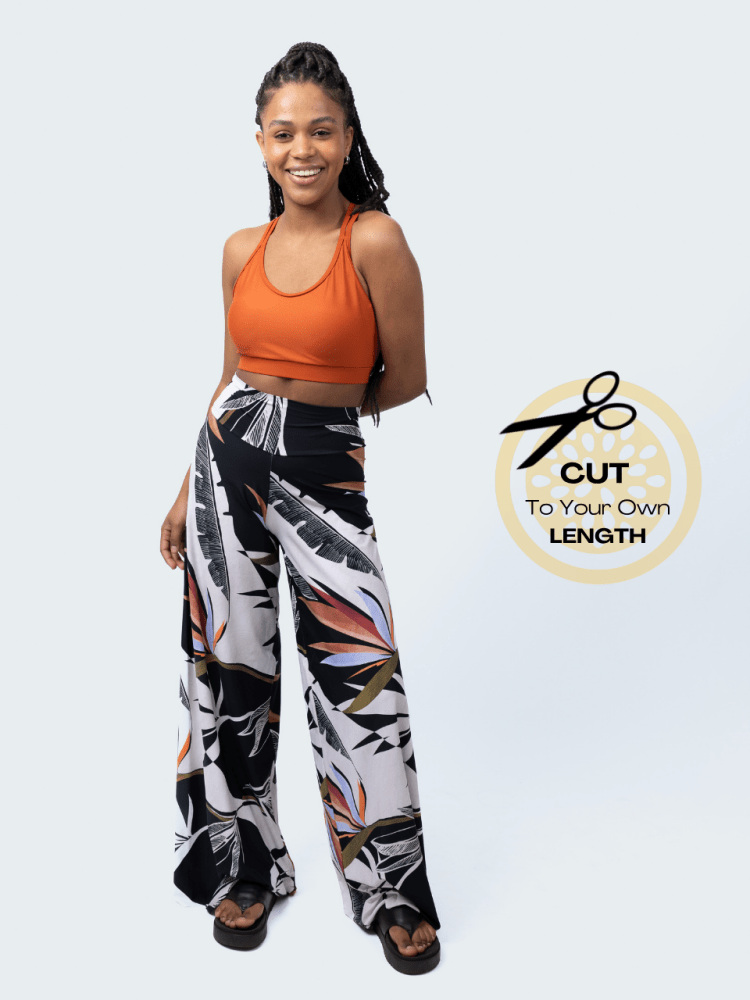 Fluity Luxe Palazzo Pants - PARADISE DECO - lilikoiwear.com