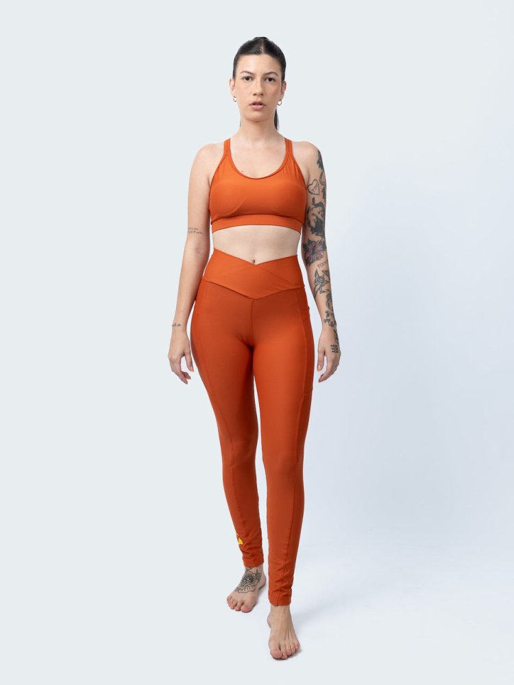 Leggings with Pockets - PAPAYA - lilikoiwear.com