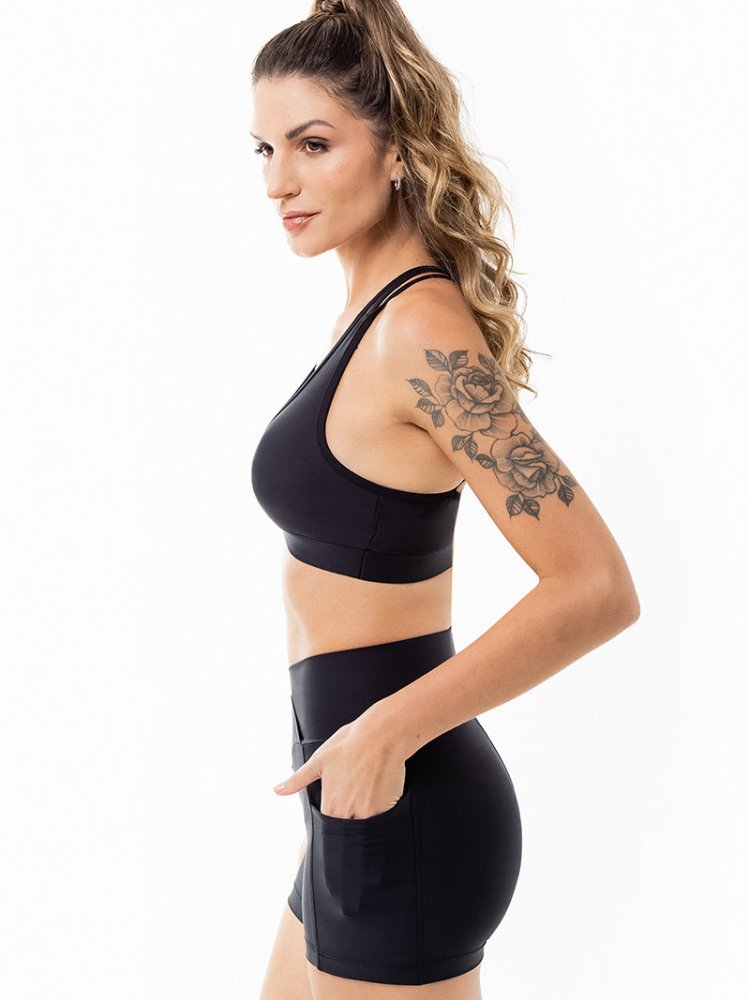 LEVITATE Clara Top - SOLID BLACK - lilikoiwear.com
