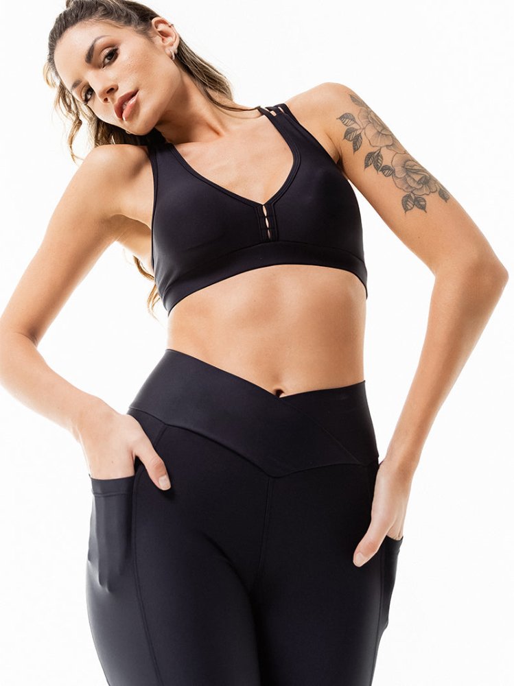 LEVITATE Clara Top - SOLID BLACK - lilikoiwear.com