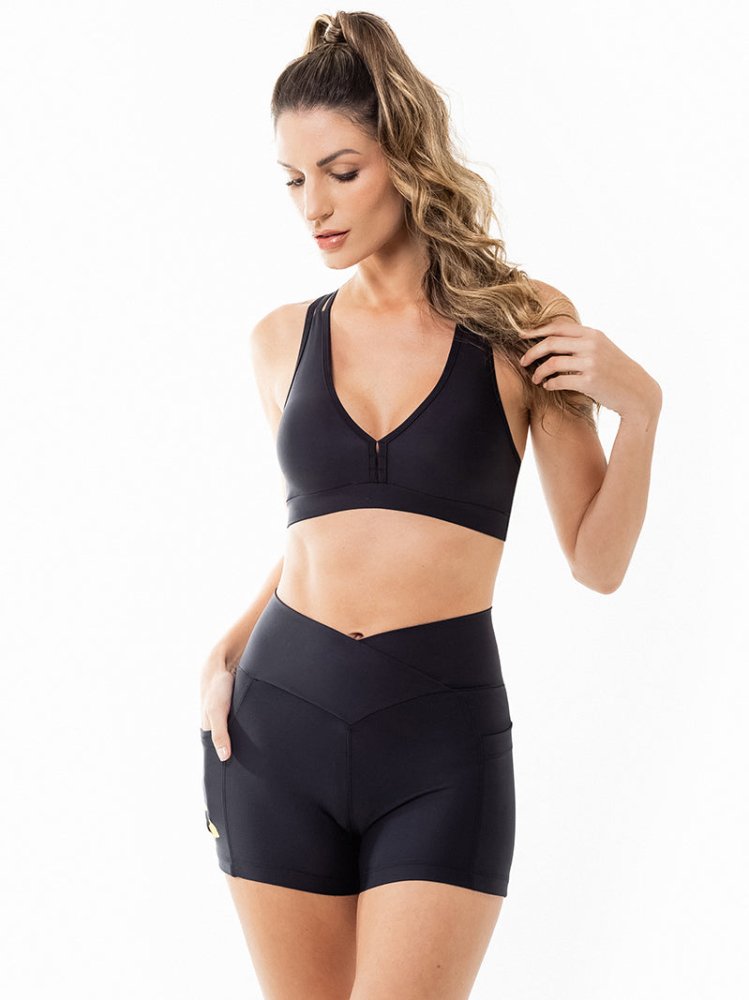 LEVITATE Clara Top - SOLID BLACK - lilikoiwear.com