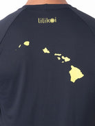 Men's Dri - Fit T-Shirt with LILIKOI logo - BLACK / YELLOW - lilikoiwear.com