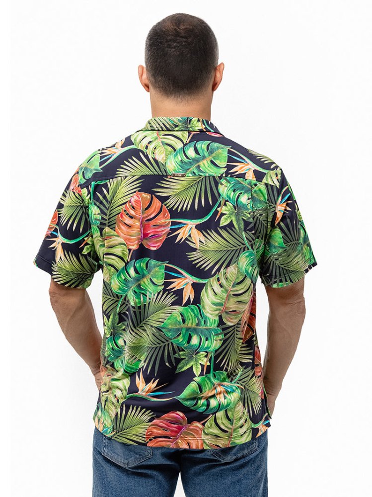 Men's Fluity Fabric Aloha Shirt - PARADISE FOUND - lilikoiwear.com