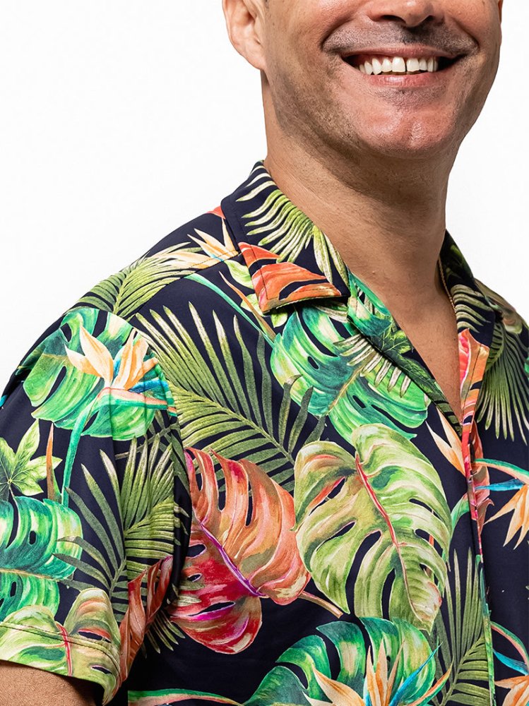 Men's Fluity Fabric Aloha Shirt - PARADISE FOUND - lilikoiwear.com