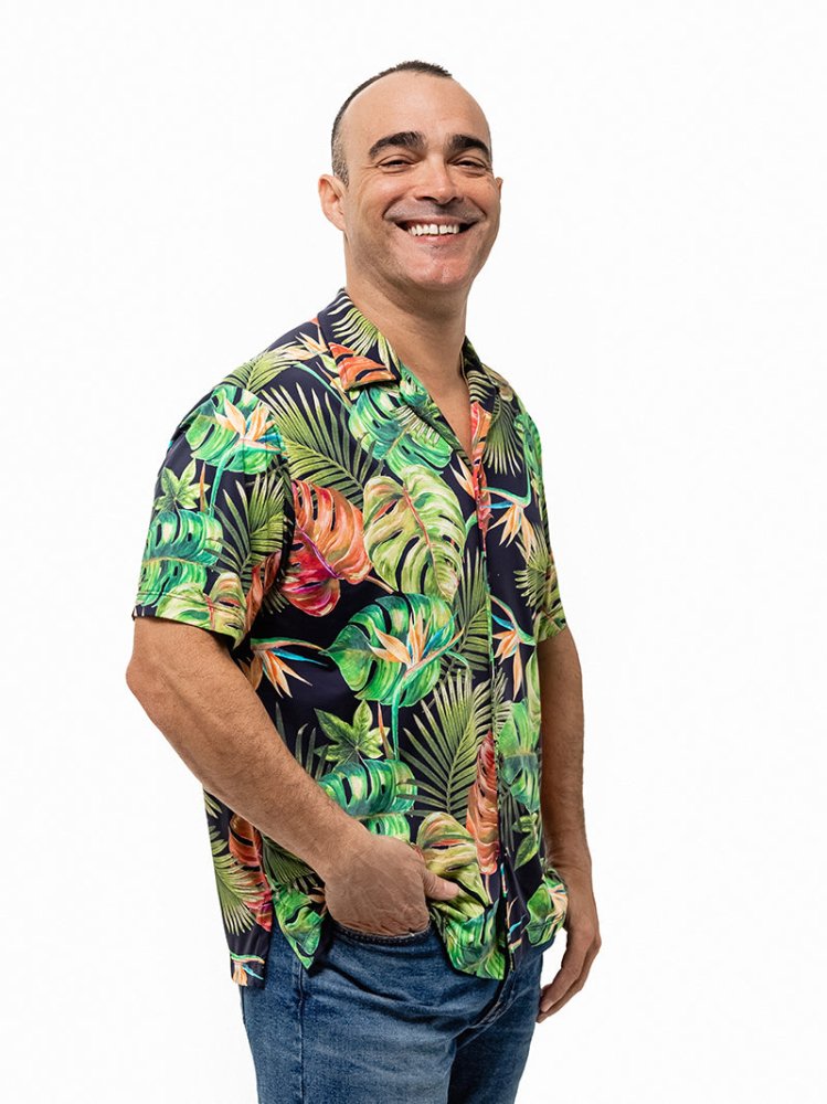 Men's Fluity Fabric Aloha Shirt - PARADISE FOUND - lilikoiwear.com