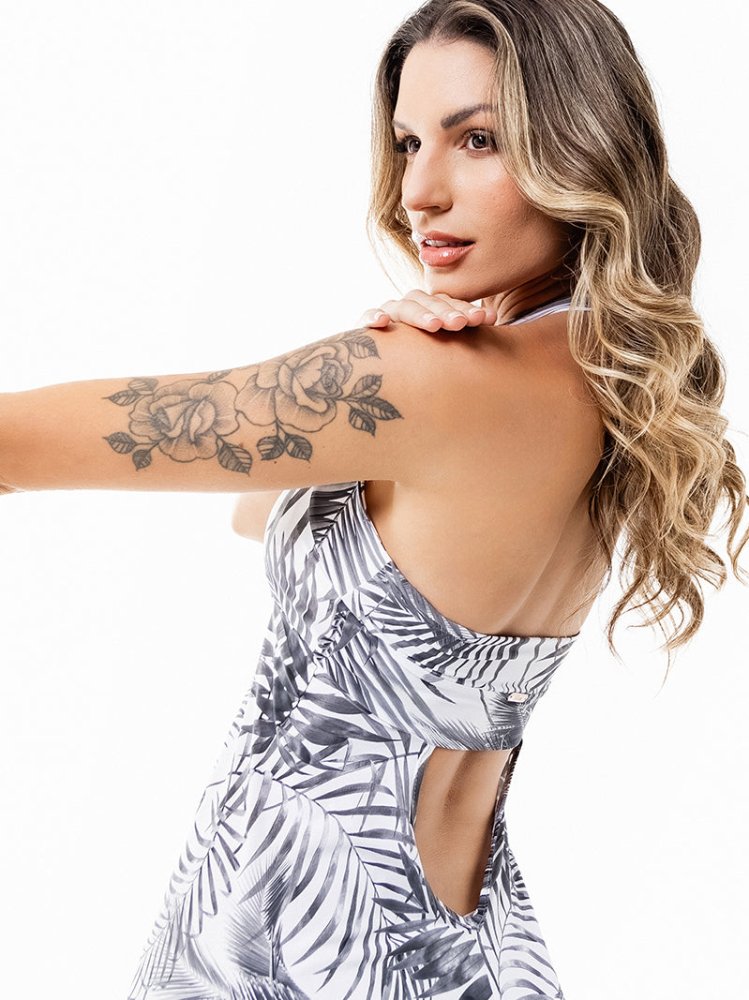 Rosa Dress - WHITE PALMS - lilikoiwear.com