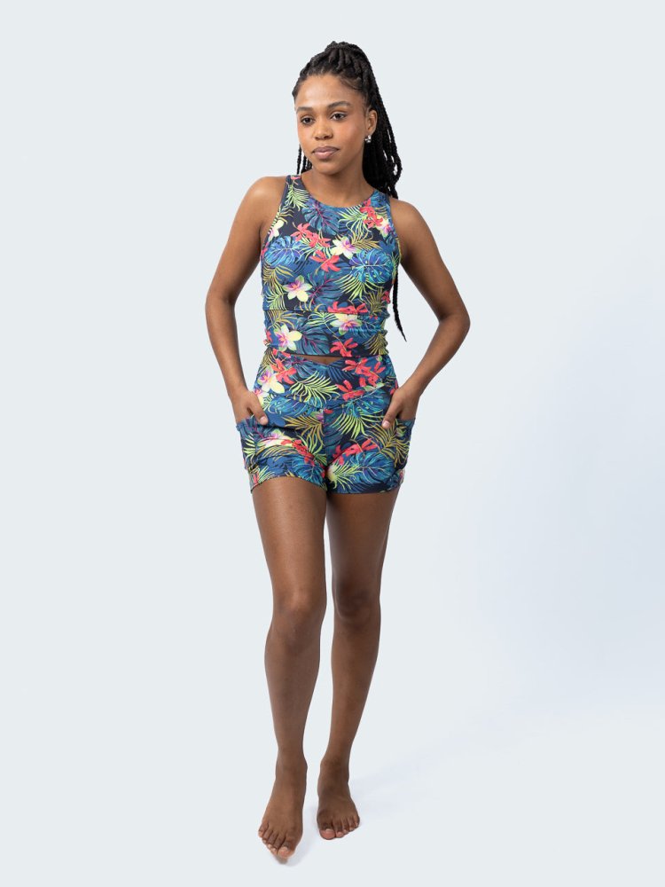 Shorties with Pockets - NAPALI - lilikoiwear.com