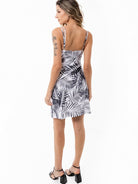 Sundress with Pockets - WHITE PALMS - lilikoiwear.com