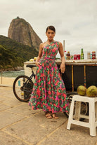 Amanda Dress in MONSTERA PINK - lilikoiwear.com