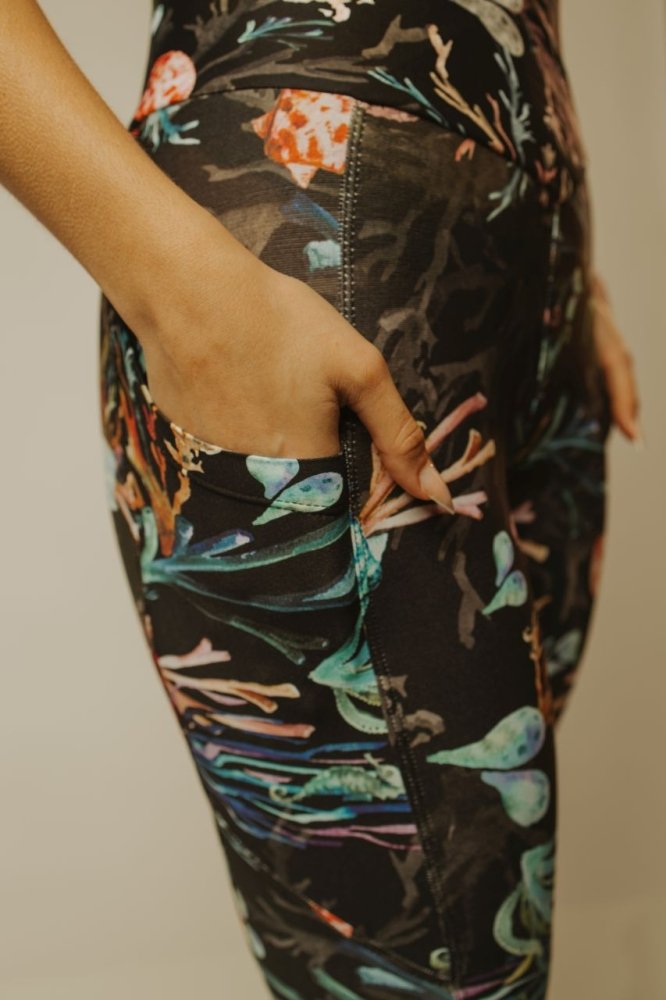 Capri Legging with Pockets - MOANA - lilikoiwear.com