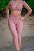 Capri Legging with Pockets - PINK LUNA - lilikoiwear.com