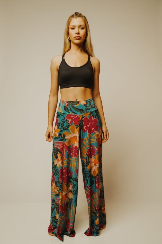 Black Wide-Leg Pants - soft and flowing palazzo pants