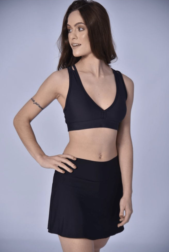Fluity Nicole Skort - SOLID BLACK - lilikoiwear.com