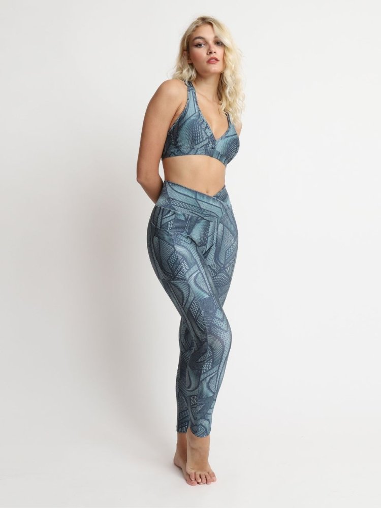 Leggings with Pockets - GRAPHIC BLUE - lilikoiwear.com