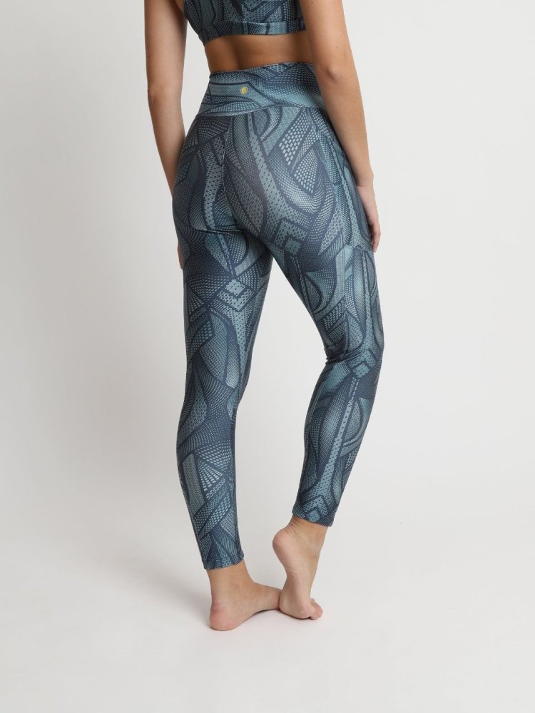 Leggings with Pockets - GRAPHIC BLUE