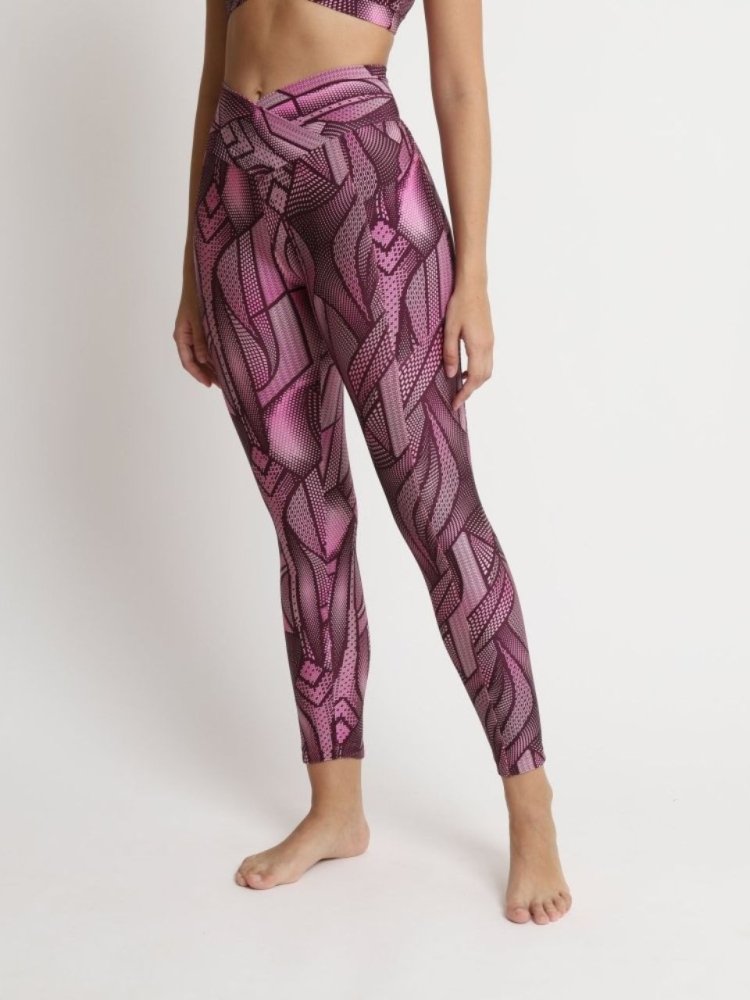 Leggings with Pockets - GRAPHIC VINO