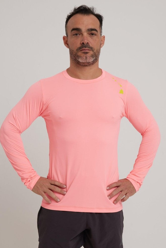 Men's Dri-Fit Long-Sleeved Sun Shirt - MELON - lilikoiwear.com