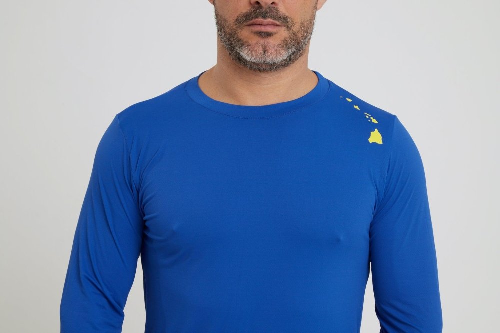 Long-Sleeved Dri-FIT Shirt | Sun Shirt for Men | Lilikoi Wear XL / Royal Blue