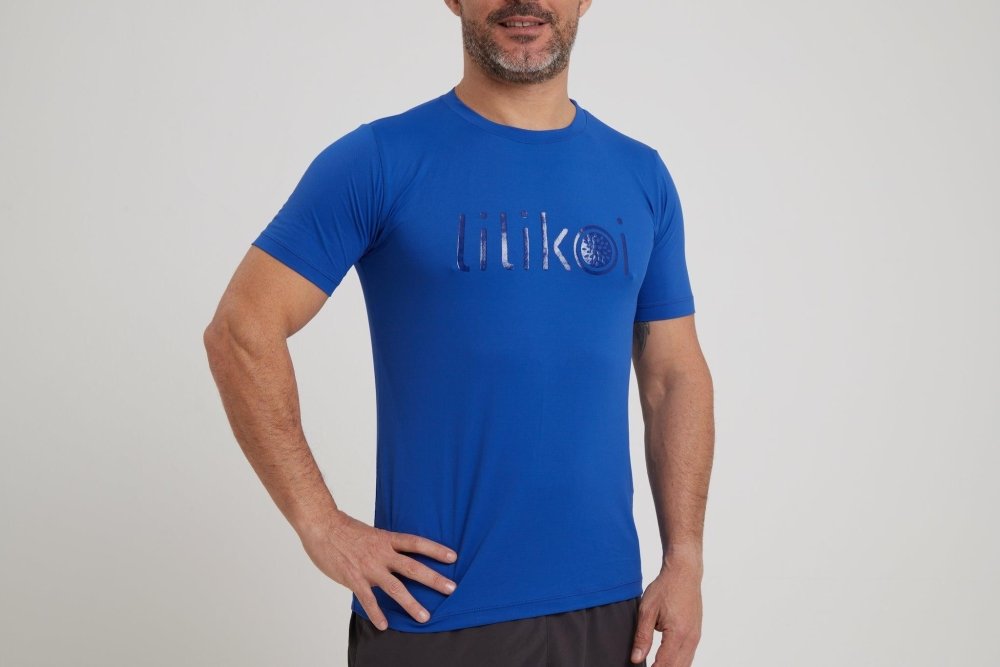 Men's Dri-Fit T-Shirt with LILIKOI logo - ROYAL BLUE - lilikoiwear.com