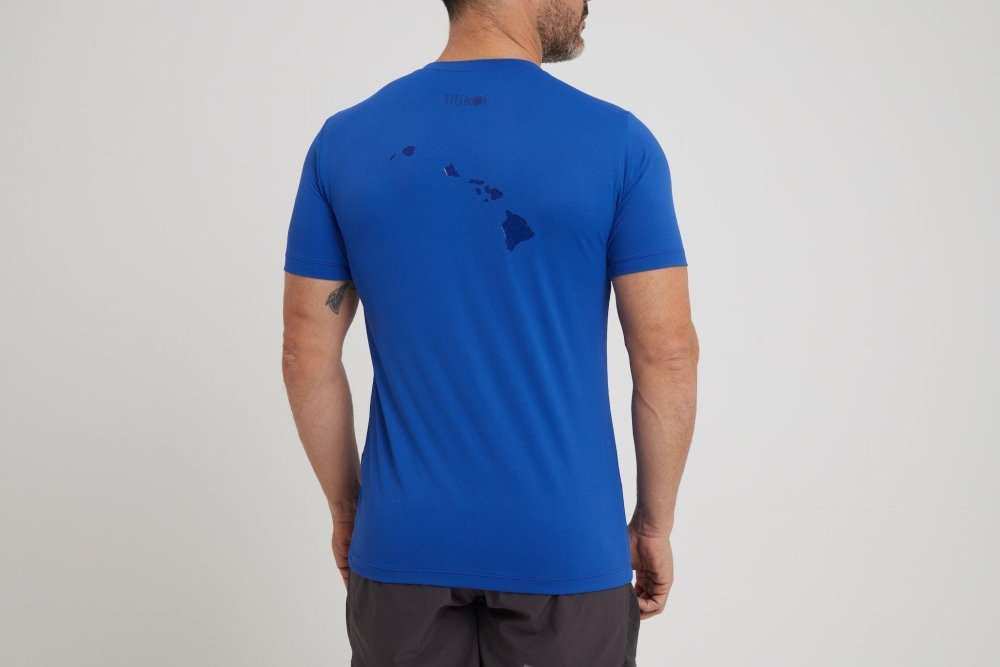 Men's Dri-Fit T-Shirt with LILIKOI logo - ROYAL BLUE - lilikoiwear.com